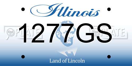1277GS Illinois License Plate