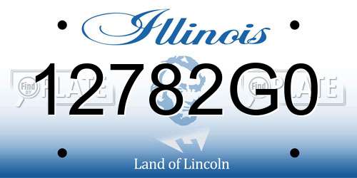 12782G0 Illinois License Plate