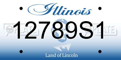 12789S1 Illinois License Plate