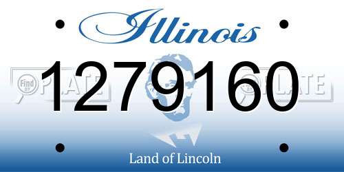 1279160 Illinois License Plate