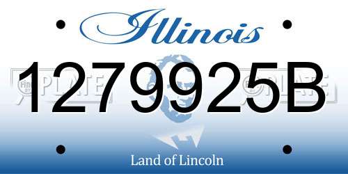 1279925B Illinois License Plate