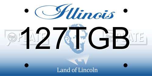 127TGB Illinois License Plate