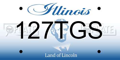 127TGS Illinois License Plate