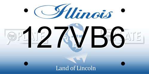 127VB6 Illinois License Plate
