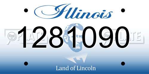 1281090 Illinois License Plate