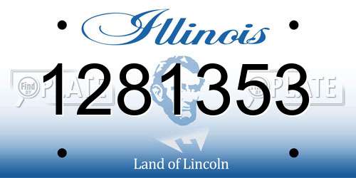 1281353 Illinois License Plate