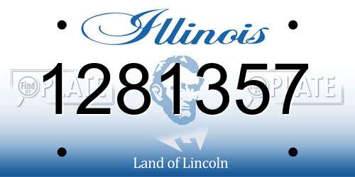 1281357 Illinois License Plate