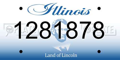 1281878 Illinois License Plate