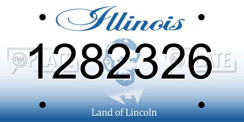 1282326 Illinois License Plate