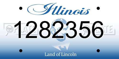1282356 Illinois License Plate