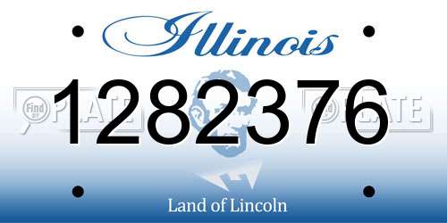 1282376 Illinois License Plate