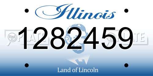 1282459 Illinois License Plate