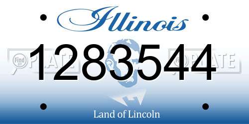1283544 Illinois License Plate