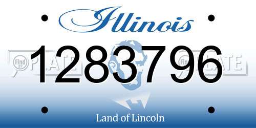 1283796 Illinois License Plate