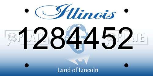 1284452 Illinois License Plate