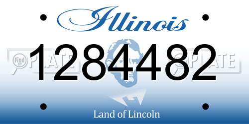 1284482 Illinois License Plate
