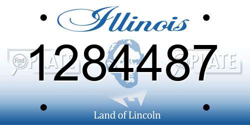 1284487 Illinois License Plate