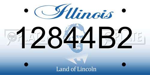 12844B2 Illinois License Plate