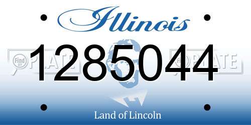 1285044 Illinois License Plate