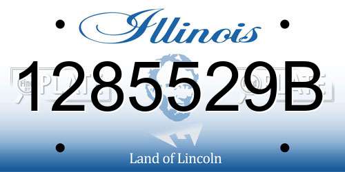 1285529B Illinois License Plate