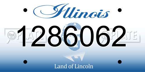 1286062 Illinois License Plate