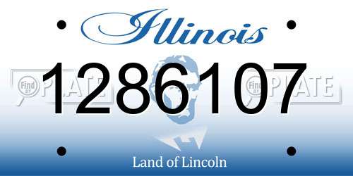 1286107 Illinois License Plate