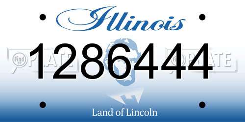1286444 Illinois License Plate
