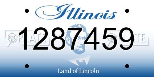 1287459 Illinois License Plate