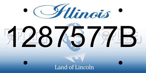 1287577B Illinois License Plate