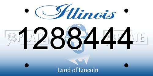1288444 Illinois License Plate