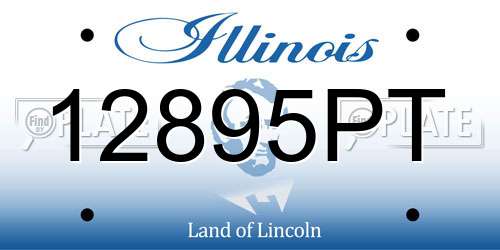 12895PT Illinois License Plate