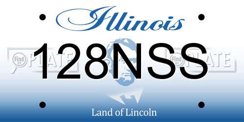 128NSS Illinois License Plate