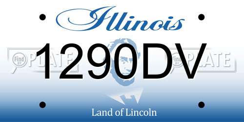 1290DV Illinois License Plate