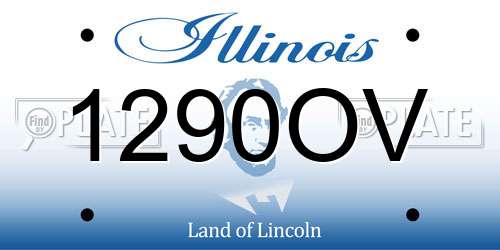 1290OV Illinois License Plate