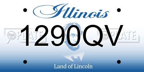 1290QV Illinois License Plate