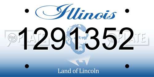 1291352 Illinois License Plate
