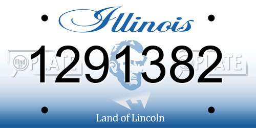 1291382 Illinois License Plate