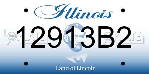 12913B2 Illinois License Plate