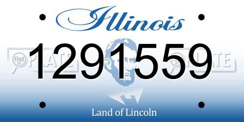 1291559 Illinois License Plate