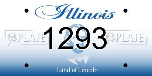 1293 Illinois License Plate