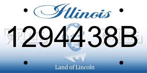1294438B Illinois License Plate
