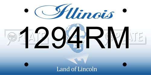 1294RM Illinois License Plate