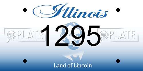 1295 Illinois License Plate
