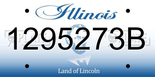 1295273B Illinois License Plate