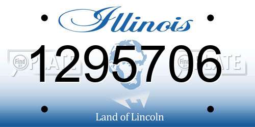 1295706 Illinois License Plate