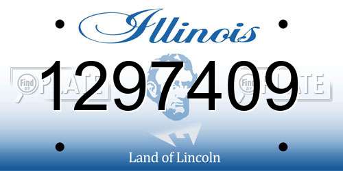 1297409 Illinois License Plate