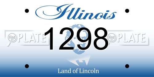 1298 Illinois License Plate