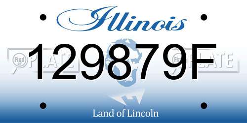 129879F Illinois License Plate