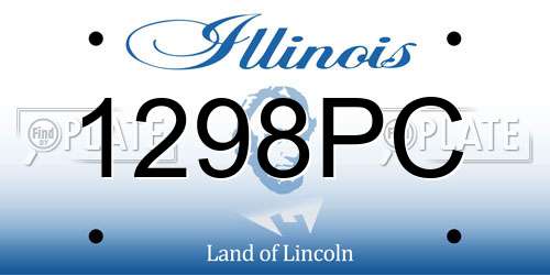 1298PC Illinois License Plate