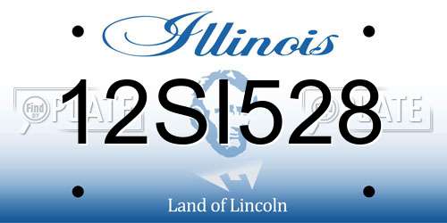 12SI528 Illinois License Plate